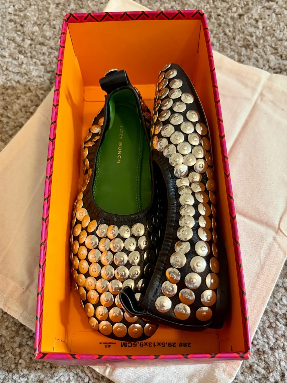Tory Burch Studded Ballet Flats